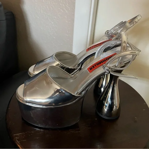 Simon Miller Peep Toe Ankle Strap Platform Sandals Shoes Heels 37 - Picture 6 of 13